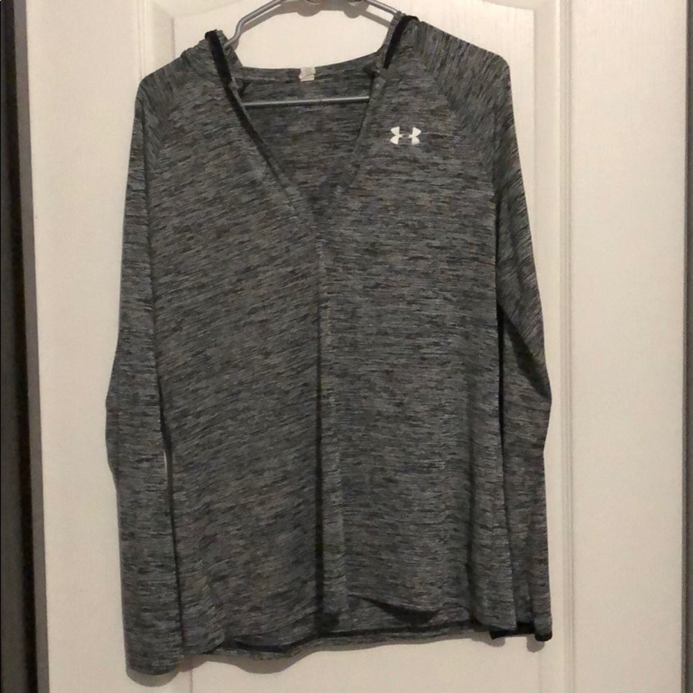 Grey Under Armour long sleeve hoodie
